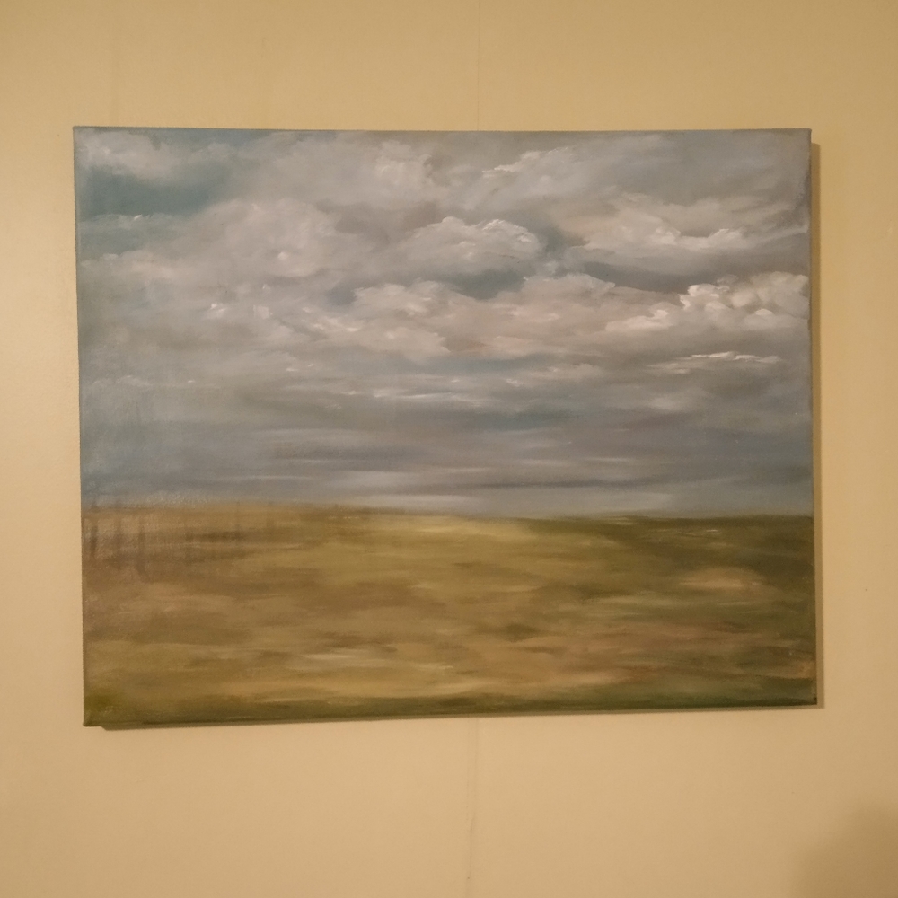 Landscape oil painting impression